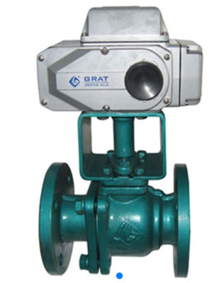 Valve à bille électrique à fluorure anti-corrosion Dn15 - Dn250