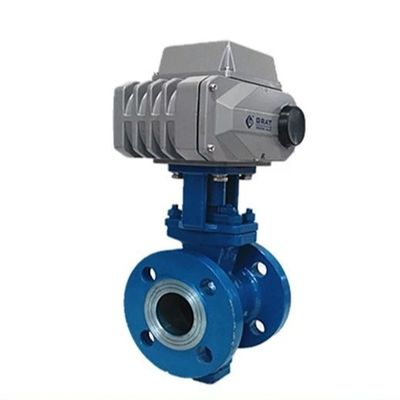 Valve à billes en acier inoxydable de haute qualité électrique motorisé Dn100 4 pouces