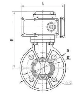 Fourniture d'usine de haute qualité Agriculture Irrigation Ventilateur papillon en UPVC motorisé Dn63 1