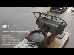 Valve à papillon pneumatique (à l'épreuve de l'explosion)