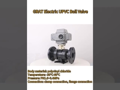 Des soupapes à bille en UPVC pour les solutions acides et alcalines.