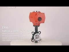 Exid II Bt4 Ventilateur papillon à actionnement électrique résistant à l'explosion IP68 basse pression