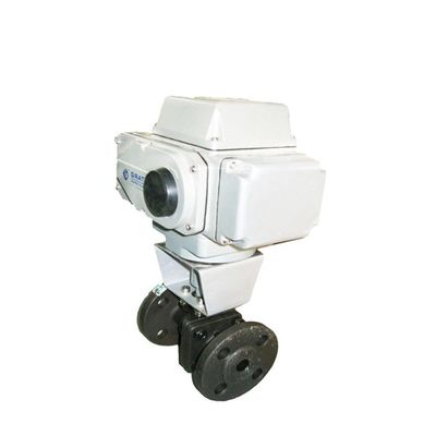 Dn100 Pn16 WCB Flange Actuateur électrique anti-explosion en acier inoxydable Exd II Bt4