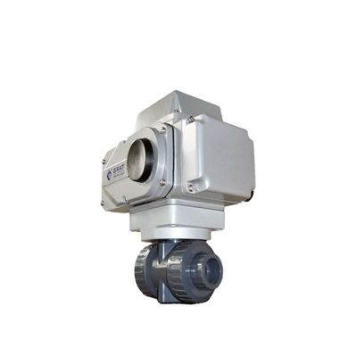 50 mm 12V 3 pouces en plastique UPVC soupape à bille électrique soupape à bille d'actionneur motorisé