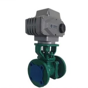 Connexion de la bride de soupape à bille électrique au fluor moteur en acier inoxydable